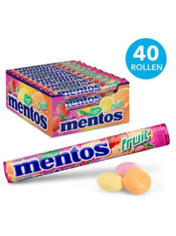 Sanders Snoep - Fruit Rol 40 Stuks - Mentos