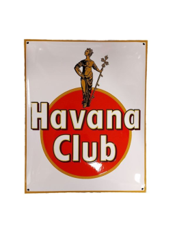 Sanders Decoratie Bord - Havana Club Logo 50 x 40cm - Emaille