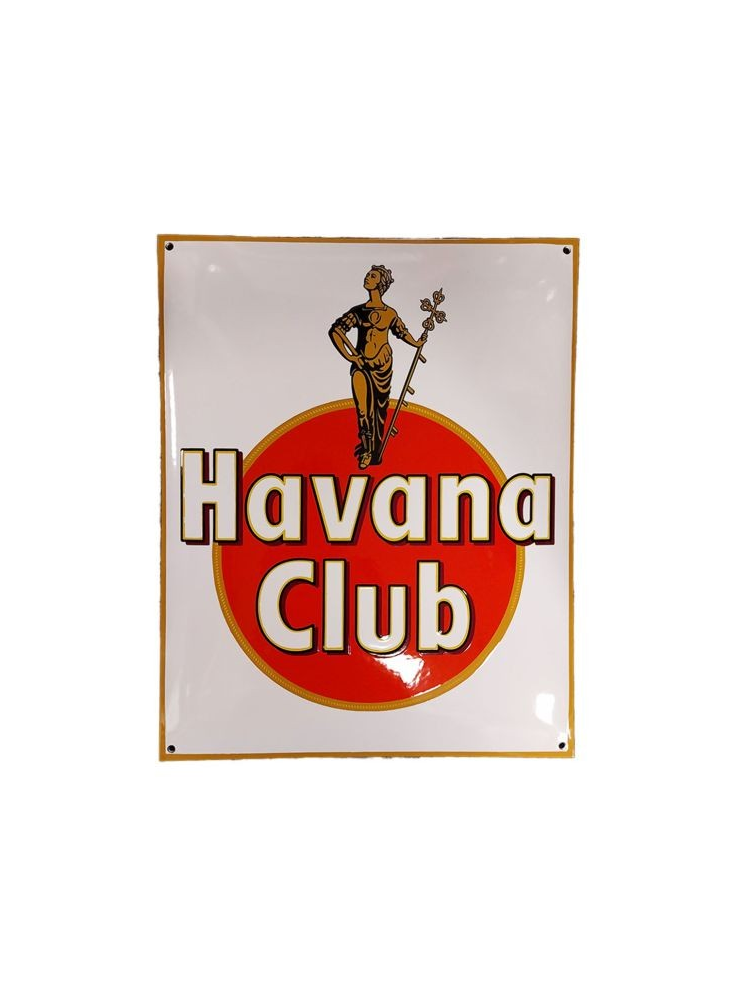 Sanders Decoratie Bord - Havana Club Logo 50 x 40cm - Emaille