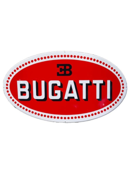 Sanders Decoratie Bord - Bugatti Logo XL 150 x 80cm - Emaille