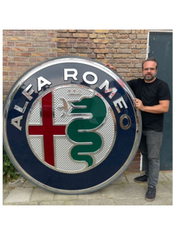 Sanders Decoratie Bord - Alfa Romeo Dealer - Origineel - Ø175cm