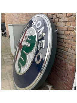 Sanders Decoratie Bord - Alfa Romeo Dealer - Origineel - Ø175cm - 3