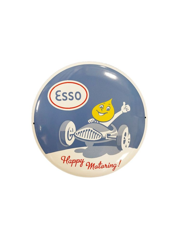 Sanders Decoratie Bord - Esso Happy Motoring Ø40cm - Emaille