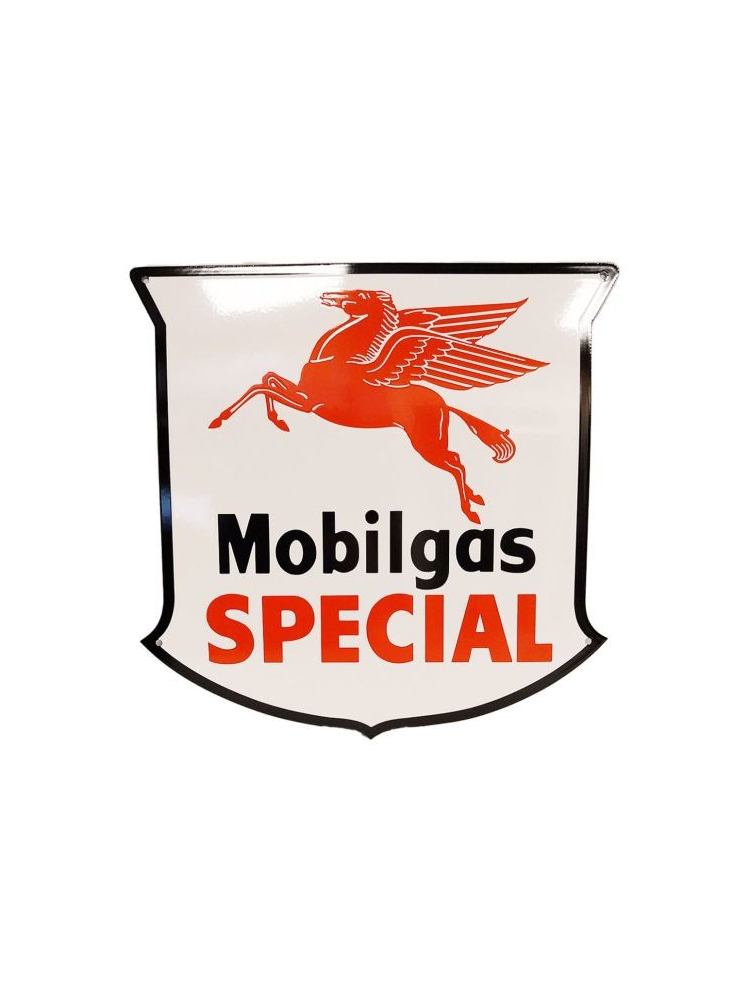 Sanders Decoratie Bord - Mobilgas Special Schild 43 x 43cm - Emaille