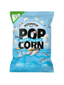 Sanders Popcorn - Moonpop - Popcorn Sea Salt Bio 25 Gram 16 Stuks