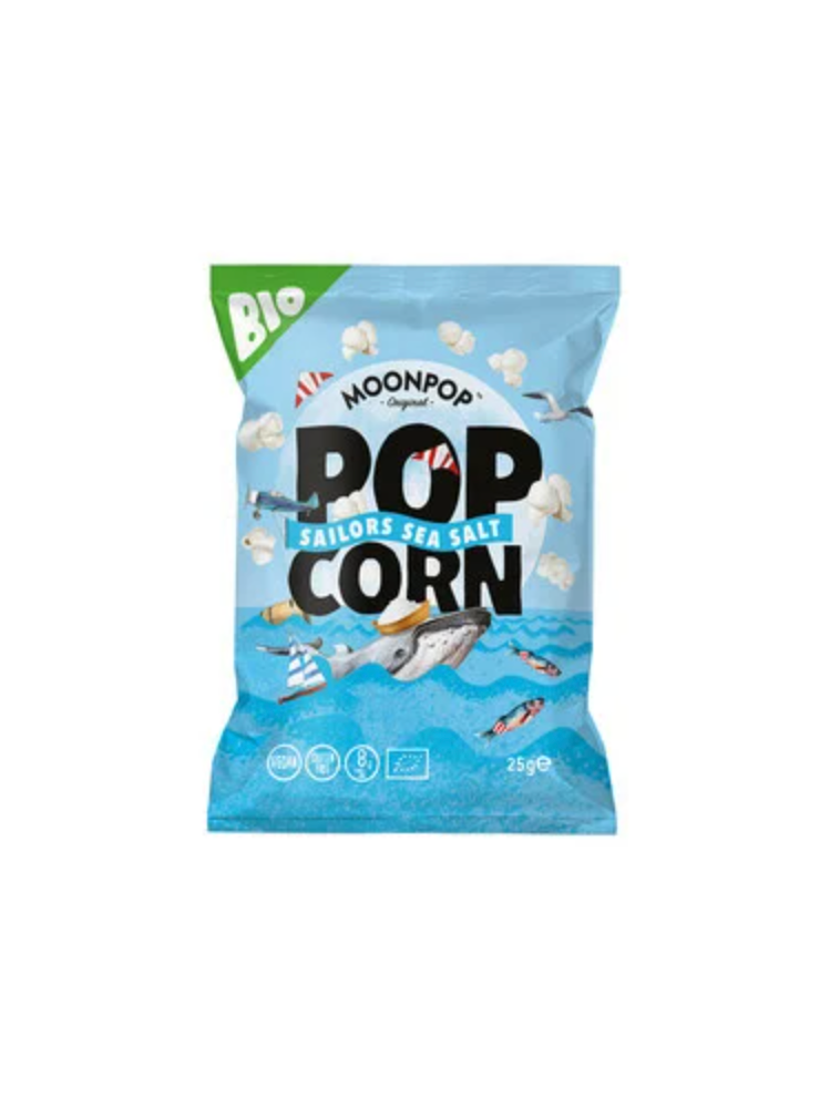 Sanders Popcorn - Moonpop - Popcorn Sea Salt Bio 25 Gram 16 Stuks