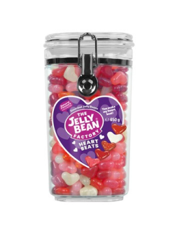 Sanders Snoep - Hearts Jar 650 Gram 6 Stuks - Jelly Bean Factory